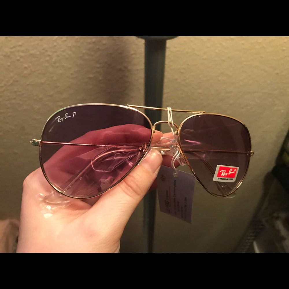 Ray Ban Magenta Flash Gold Sunglasses!
